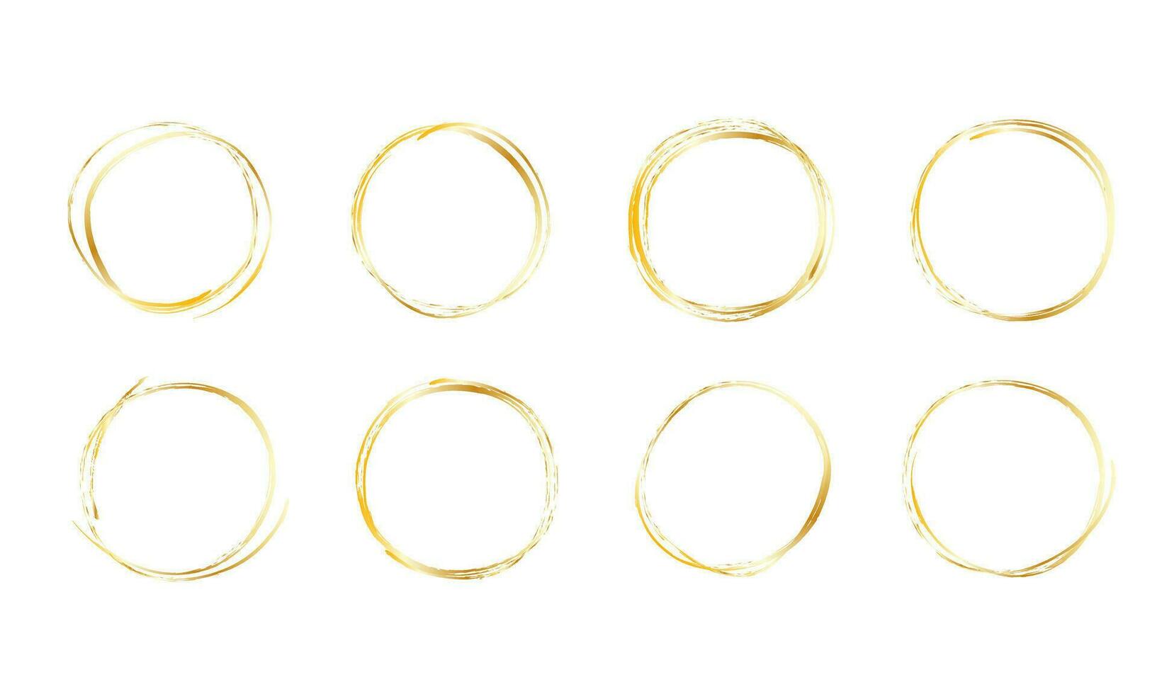 abstrakt gyllene ljus cirklar rader på vit bakgrund. Smycken affär begrepp. vektor