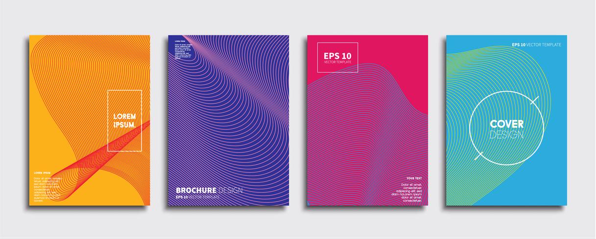 Minimale Vector-Cover-Designs. Zukünftige Plakatschablone vektor