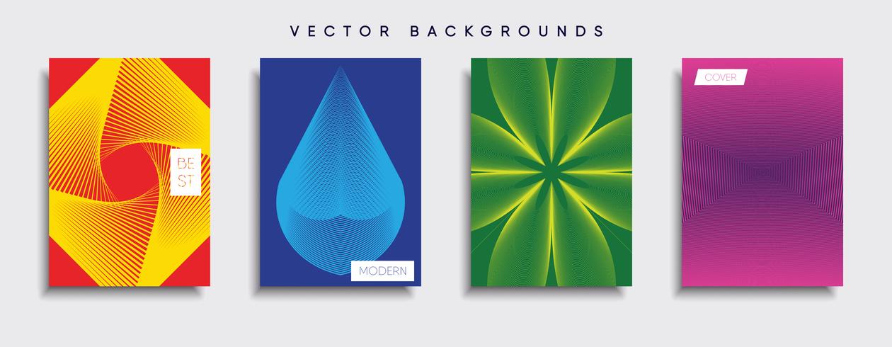 Minimale Vector-Cover-Designs. Zukünftige Plakatschablone. vektor