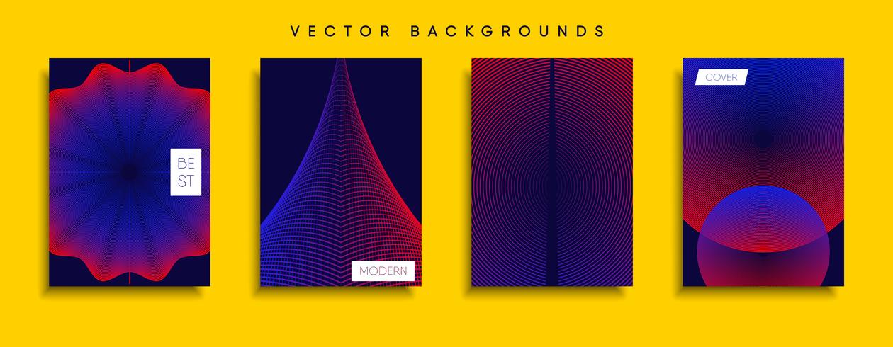 Minimale Vector-Cover-Designs. Zukünftige Plakatschablone. vektor