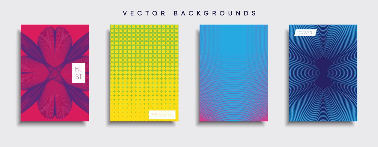 Minimale Vector-Cover-Designs. Zukünftige Plakatschablone vektor