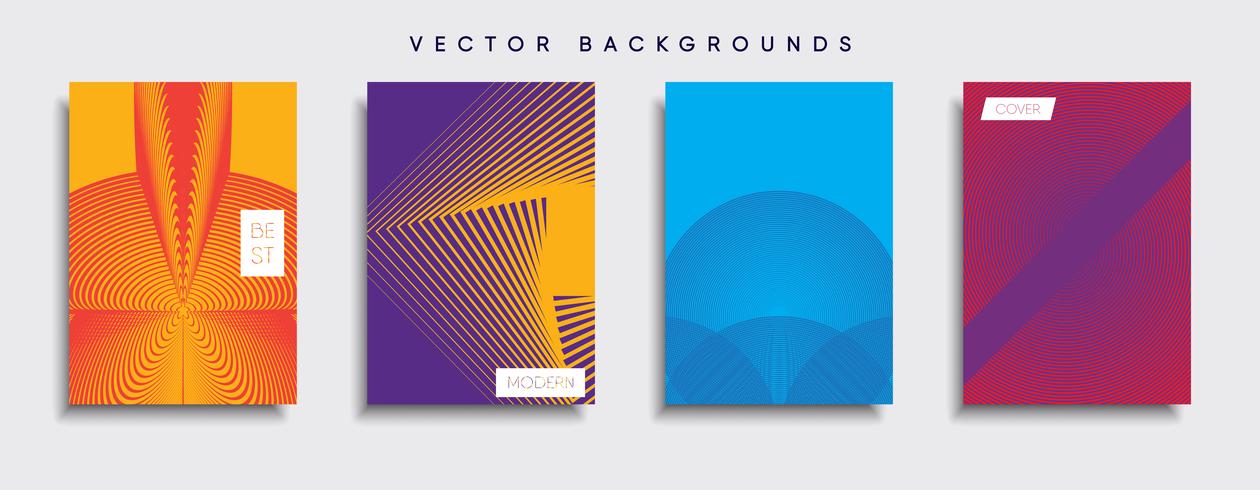 Minimale Vector-Cover-Designs. Zukünftige Plakatschablone. vektor