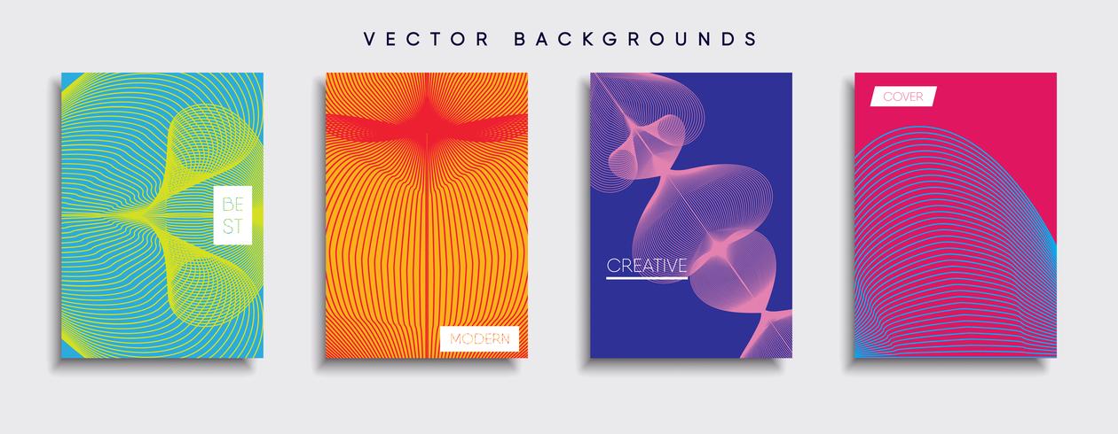 Minimale Vector-Cover-Designs. Zukünftige Plakatschablone vektor