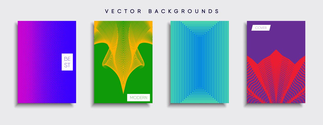 Minimale Vector-Cover-Designs. Zukünftige Plakatschablone vektor