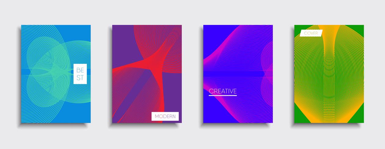 Minimale Vector-Cover-Designs. Zukünftige Plakatschablone vektor