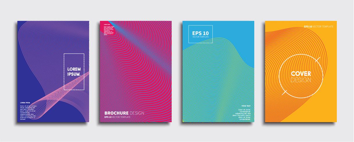 Minimale Vector-Cover-Designs. Zukünftige Plakatschablone vektor