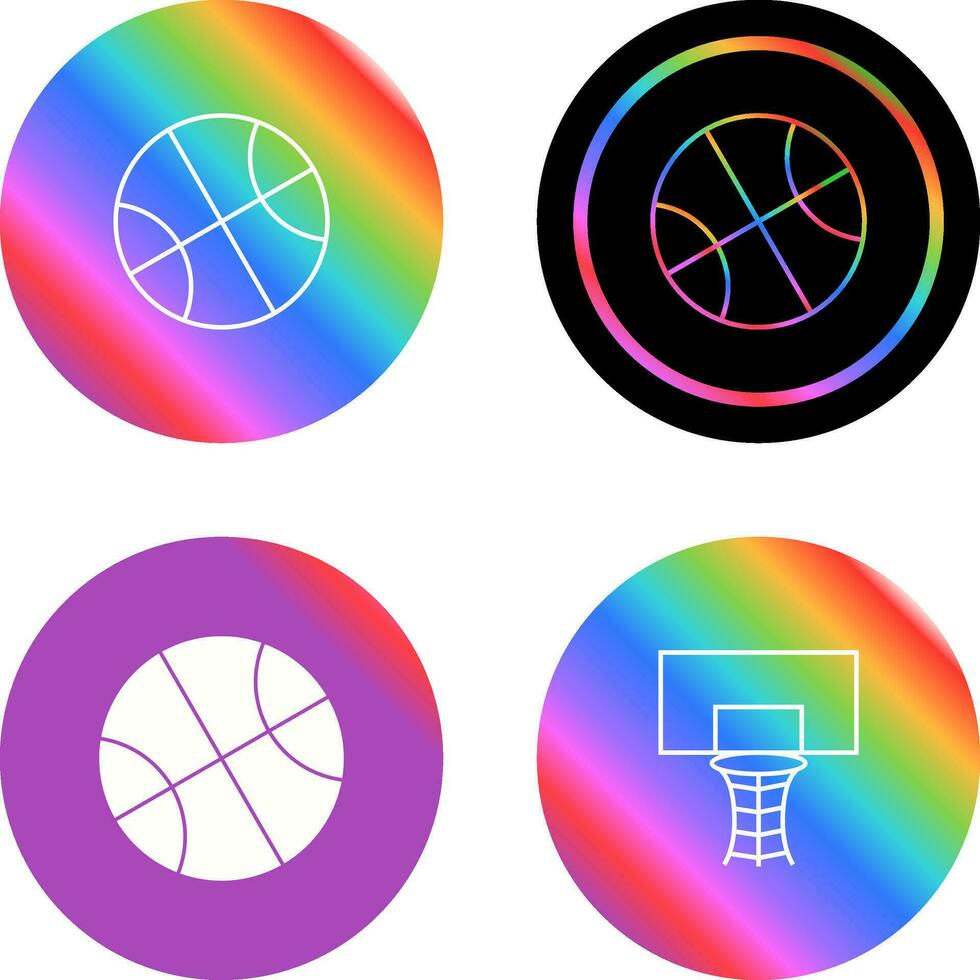 Basketballkorb-Vektorsymbol vektor