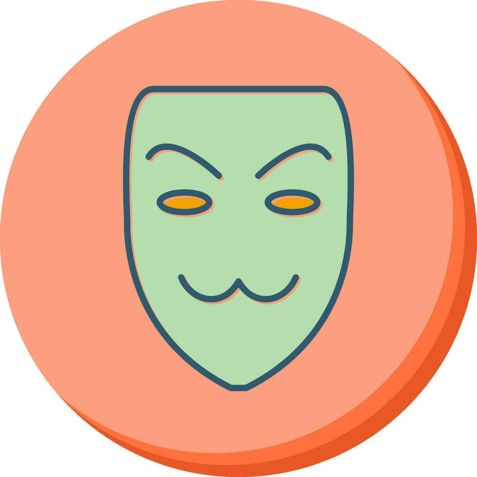 Hacker-Maskenvektor-Symbol vektor