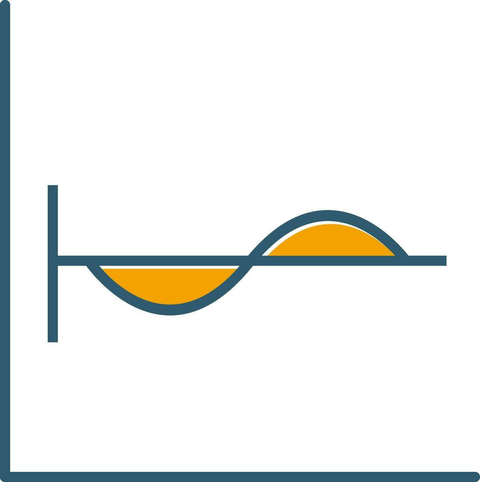cosinus Graf vektor ikon