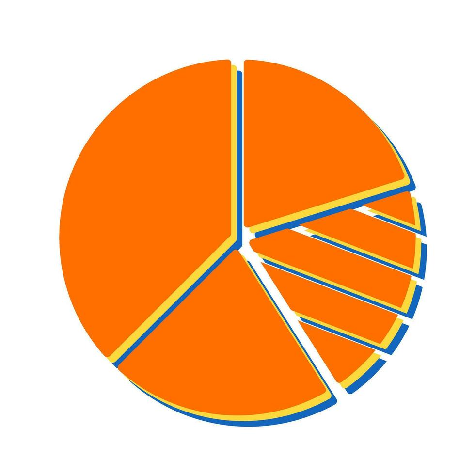 cirkeldiagram vektor ikon