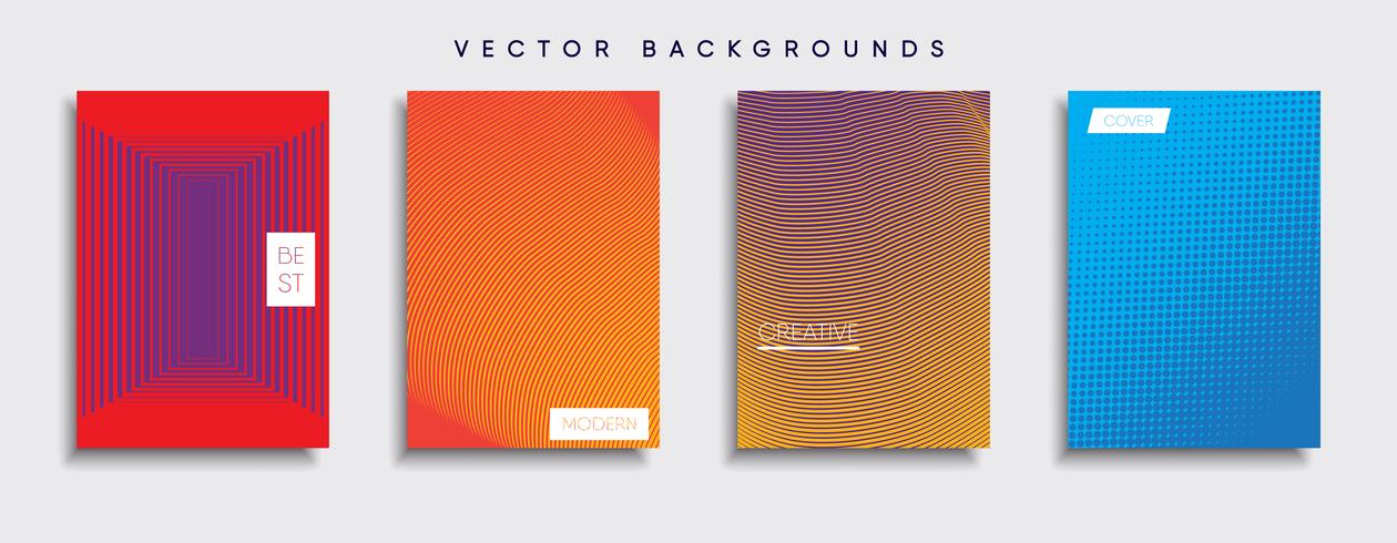 Minimale Vector-Cover-Designs. Zukünftige Plakatschablone vektor