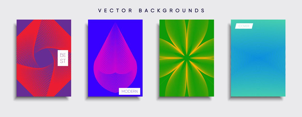 Minimale Vector-Cover-Designs. Zukünftige Plakatschablone. vektor