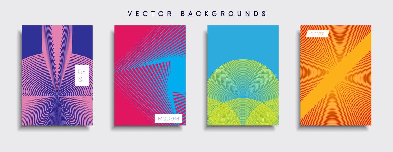 Minimale Vector-Cover-Designs. Zukünftige Plakatschablone. vektor