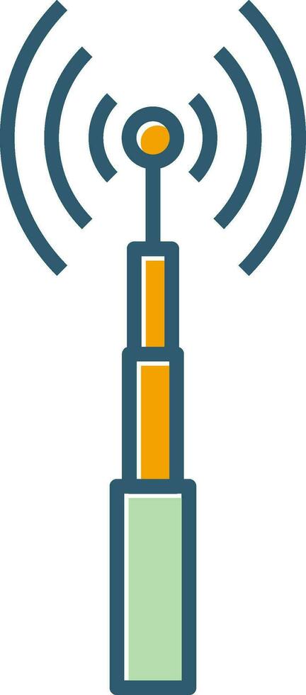 Vektorsymbol für Telekommunikationsturm vektor