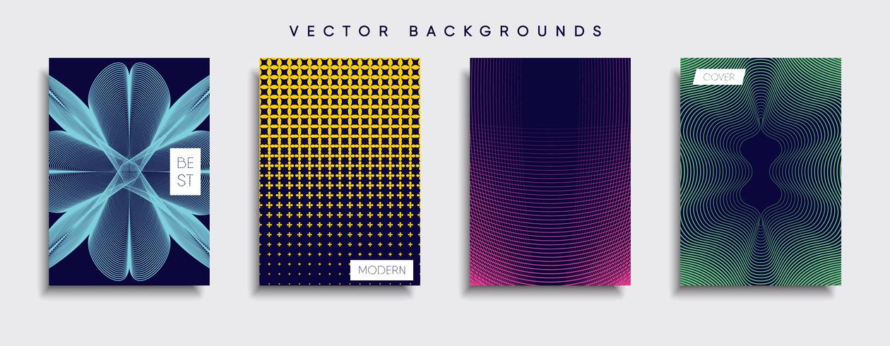 Minimale Vector-Cover-Designs. Zukünftige Plakatschablone vektor
