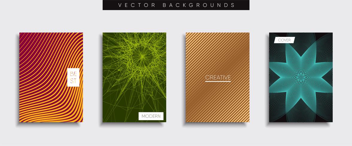 Minimale Vector-Cover-Designs. Zukünftige Plakatschablone vektor