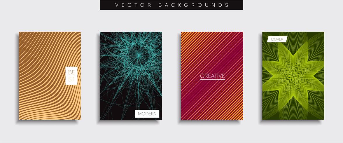 Minimale Vector-Cover-Designs. Zukünftige Plakatschablone vektor