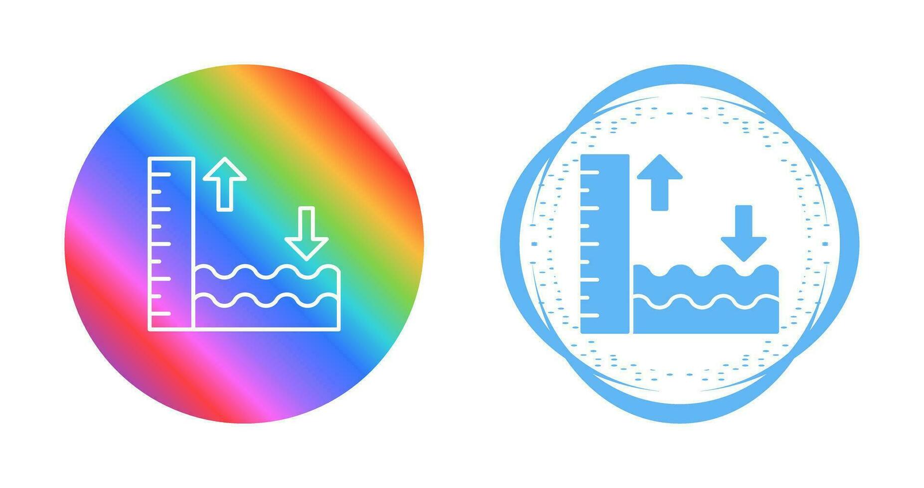 Vektorsymbol für Flut vektor