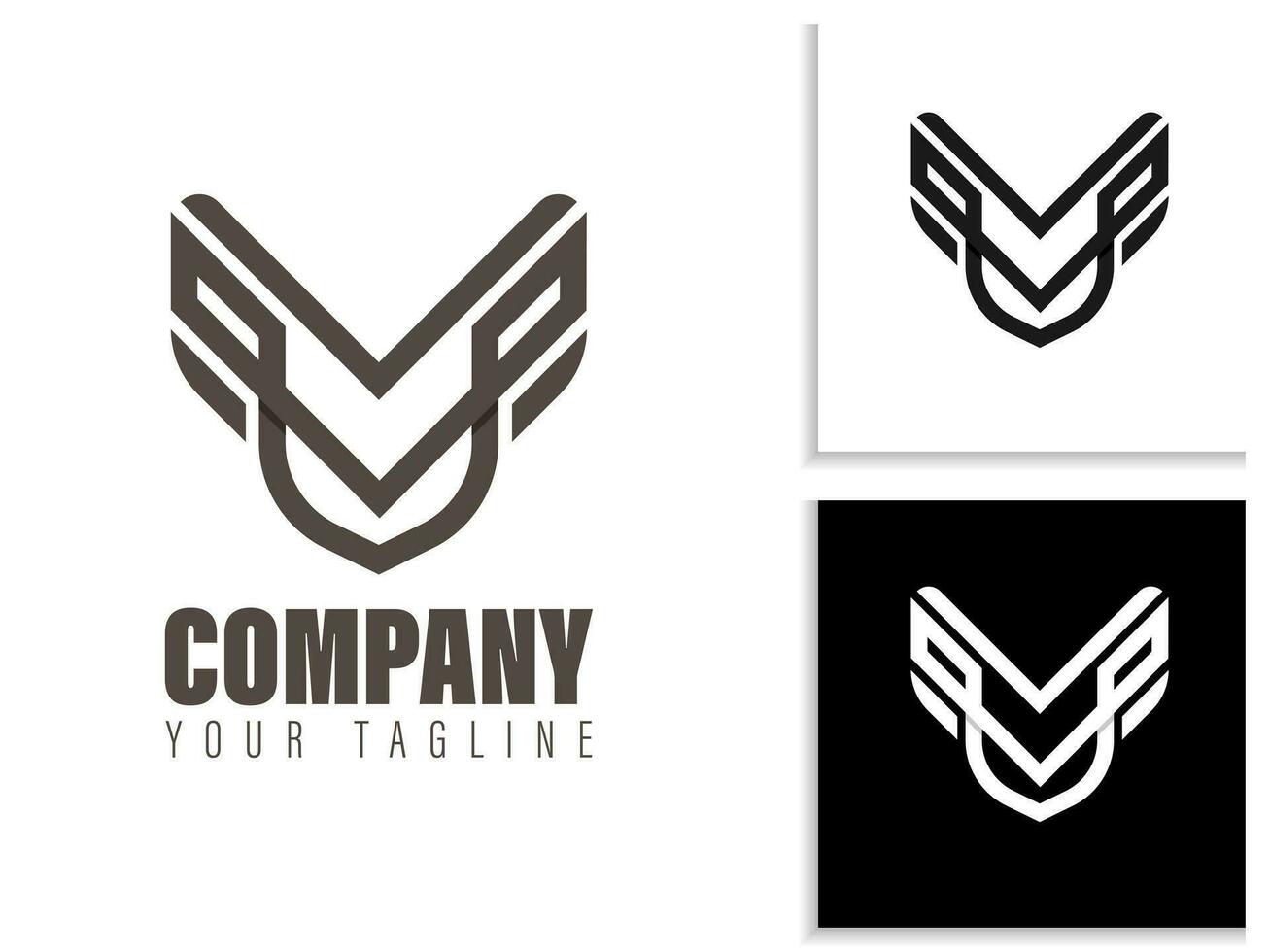 Eule Kopf Logo, geeignet zum alle Unternehmen vektor