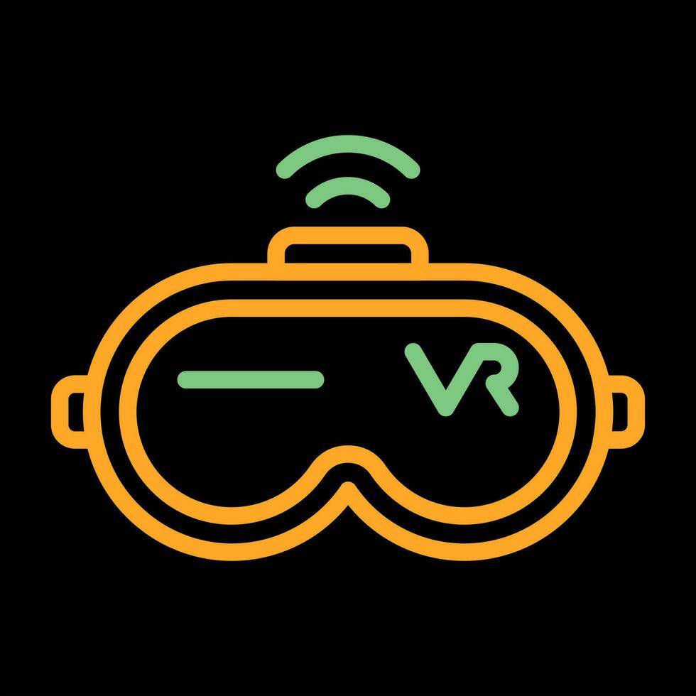 virtuell Wirklichkeit Headset Vektor Symbol