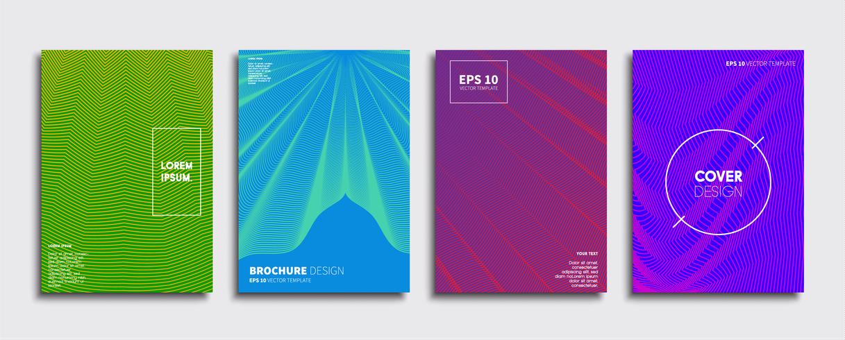 Minimale Vector-Cover-Designs. Zukünftige Plakatschablone vektor