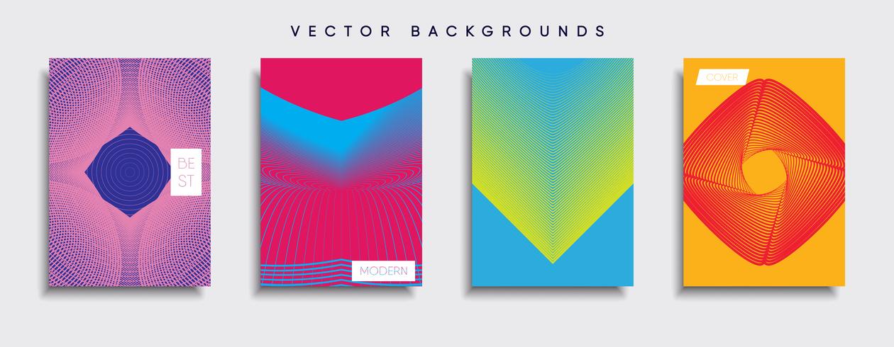 Minimale Vector-Cover-Designs. Zukünftige Plakatschablone. vektor