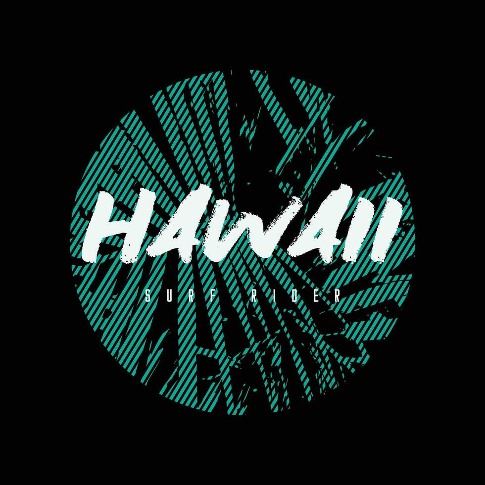 Hawaii Illustration Typografie zum t Shirt, Poster, Logo, Aufkleber, oder bekleidung Fan-Shop vektor