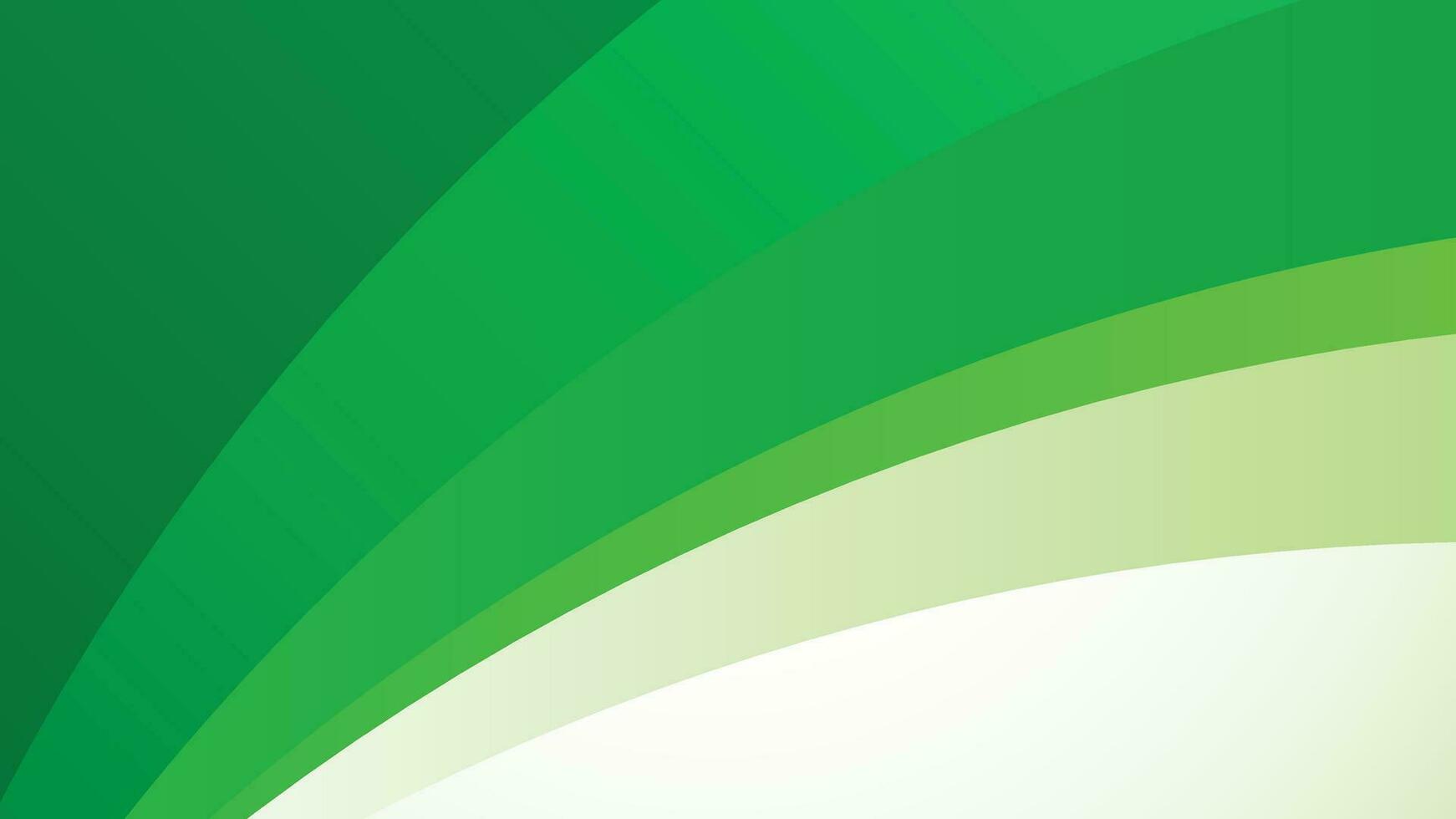 abstrakt Welle Hintergrund mit Grün Farbe Vektor