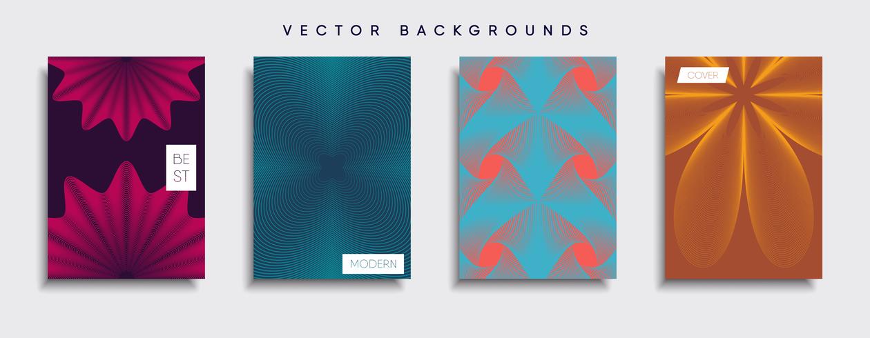 Minimale Vector-Cover-Designs. Zukünftige Plakatschablone. vektor