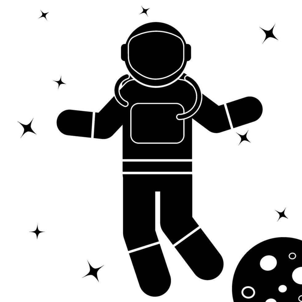Astronauten-Vektor-Illustration vektor