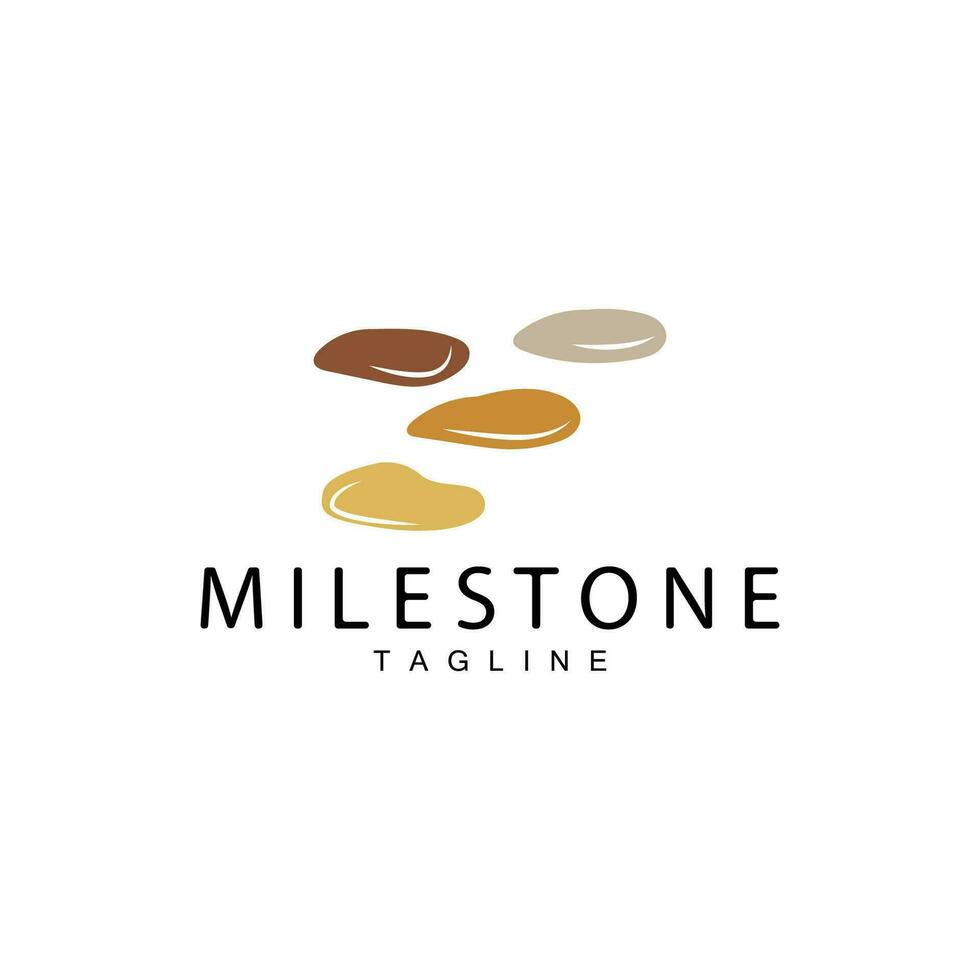 sten vektor logotyp, sten design balans milstolpe vektor mall symbol illustration