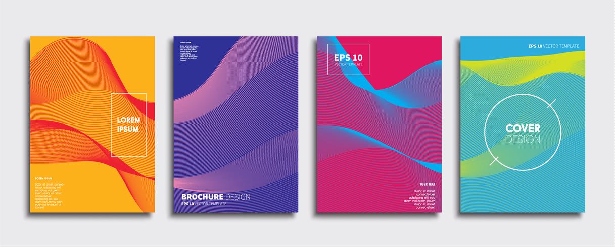 Minimale Vector-Cover-Designs. Zukünftige Plakatschablone vektor