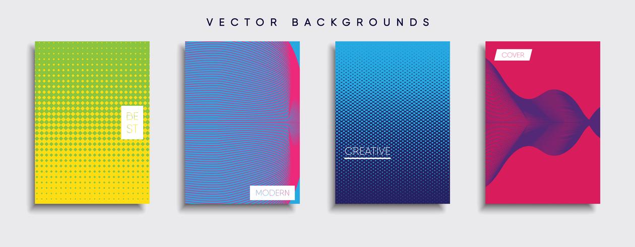 Minimale Vector-Cover-Designs. Zukünftige Plakatschablone vektor