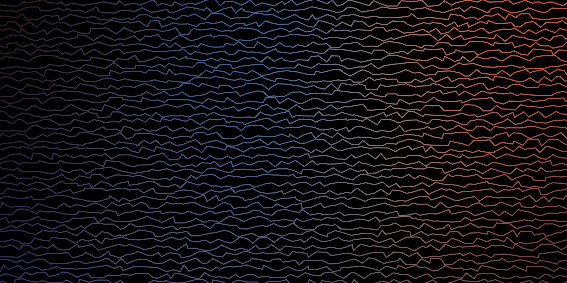 dunkelblaues, rotes Vektormuster mit schiefen Linien. bunte geometrische Probe mit Steigungskurven. Vorlage für Ihr UI-Design. vektor