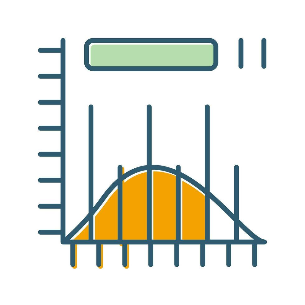 histogram vektor ikon