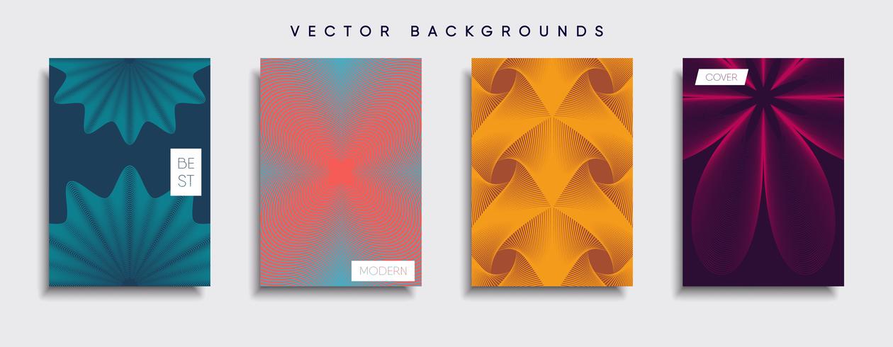 Minimale Vector-Cover-Designs. Zukünftige Plakatschablone. vektor