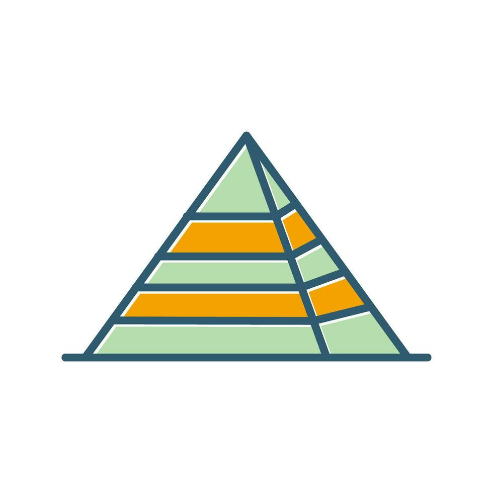 Symbol für Pyramidenvektor vektor