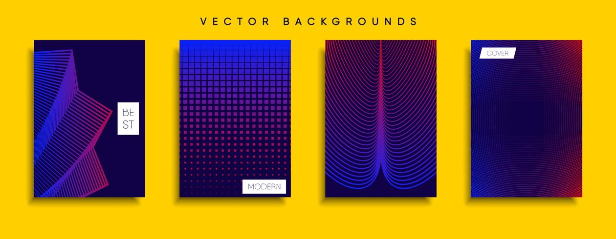 Minimale Vector-Cover-Designs. Zukünftige Plakatschablone vektor