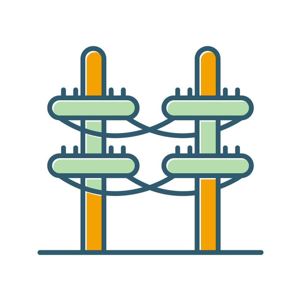 Vektorsymbol für elektrischen Turm vektor