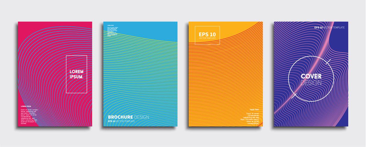 Minimale Vector-Cover-Designs. Zukünftige Plakatschablone vektor