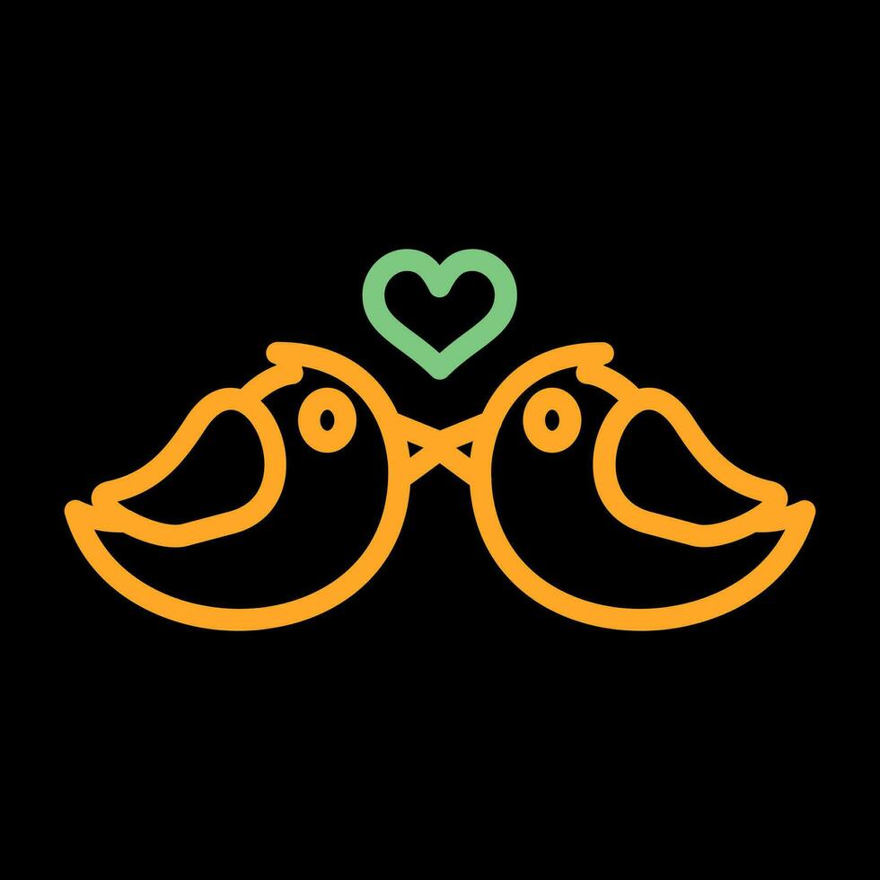 Lovebirds Vektor Symbol