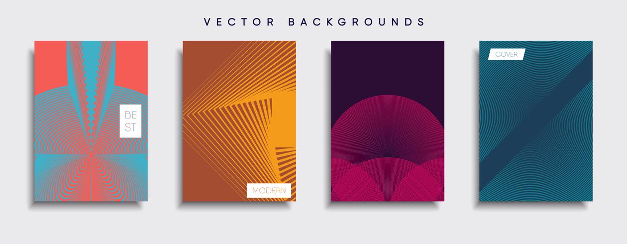 Minimale Vector-Cover-Designs. Zukünftige Plakatschablone. vektor