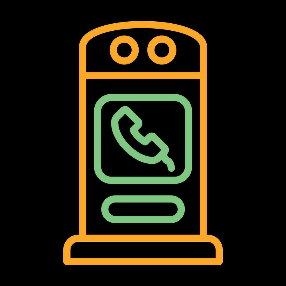 Symbol für den Vektor der Telefonzelle