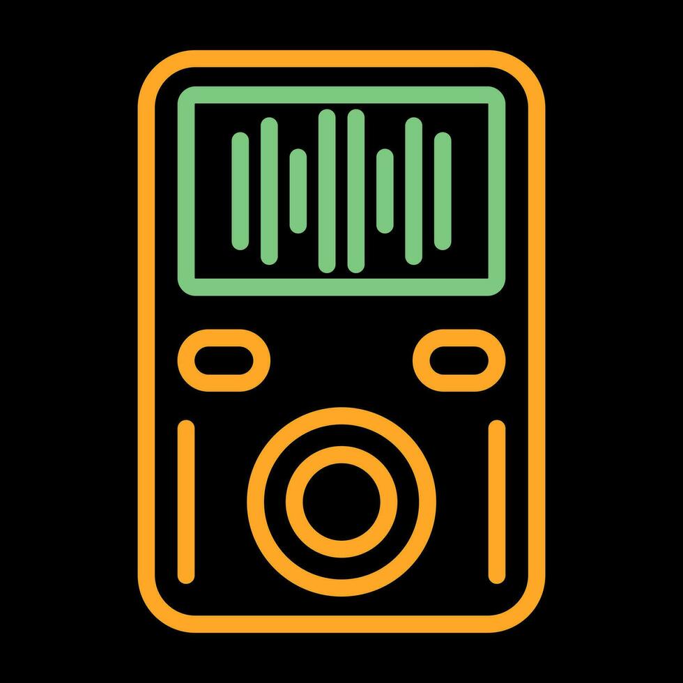 MP3-Player-Vektorsymbol vektor