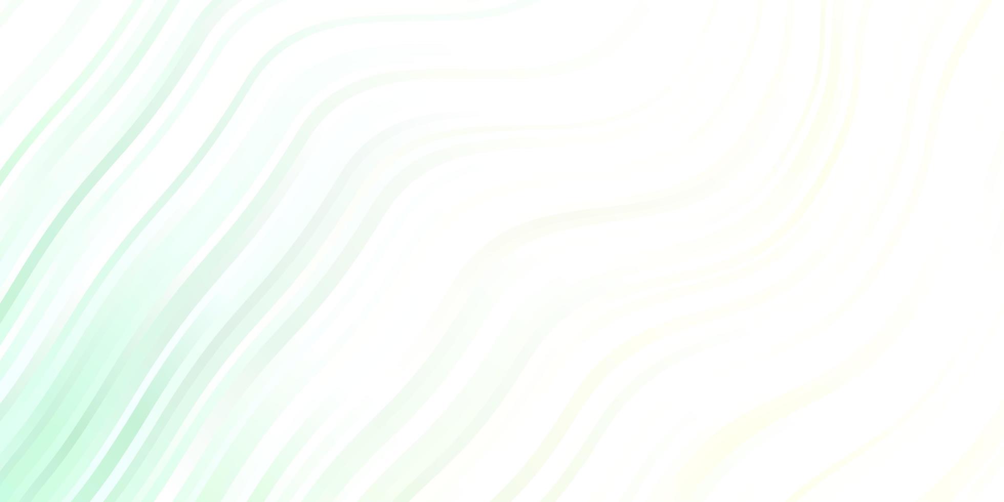 ljusgrön vektorbakgrund med linjer. illustration i halvtonstil med lutningskurvor. mönster för affärshäften, broschyrer vektor