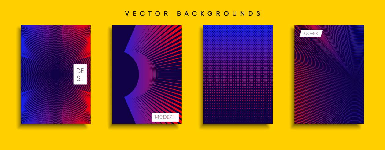 Minimale Vector-Cover-Designs. Zukünftige Plakatschablone vektor