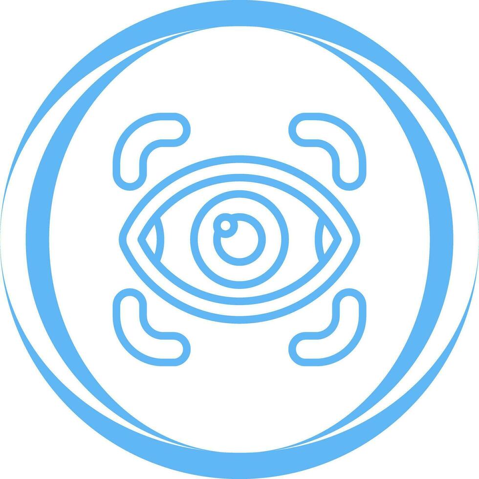 Netzhaut Scanner Vektor Symbol