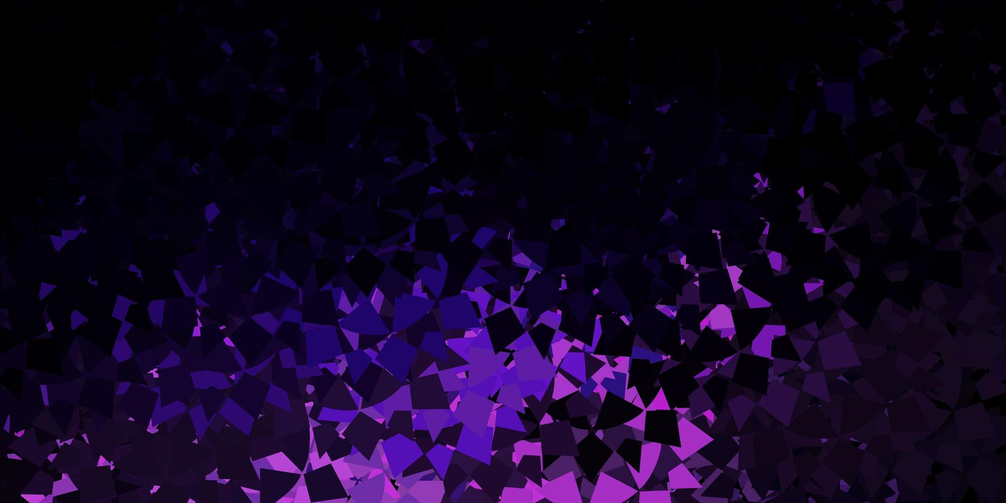 mörk lila vektor bakgrund med polygonala former.