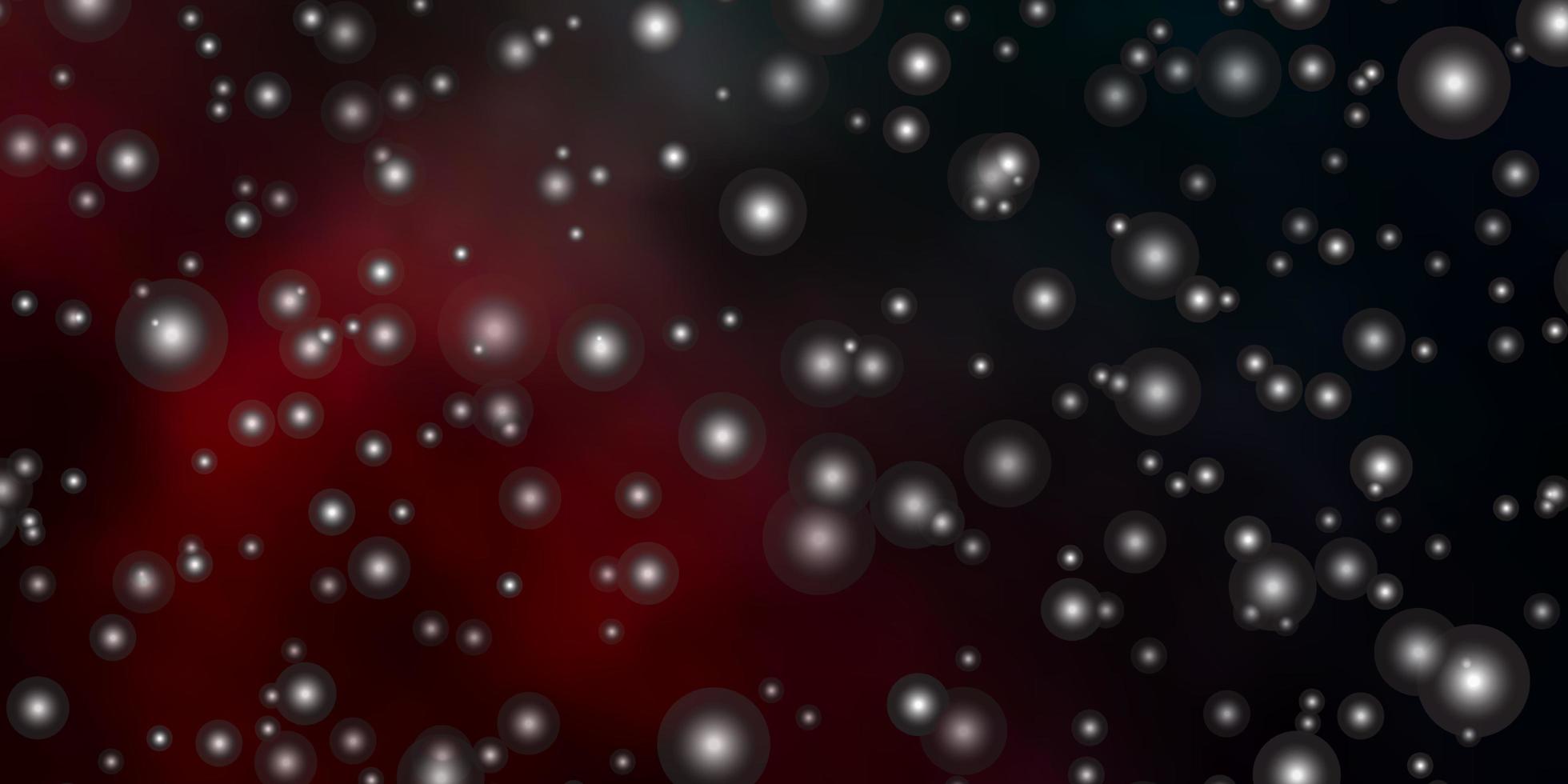mörkblå, röd vektormall med neonstjärnor. modern geometrisk abstrakt illustration med stjärnor. design för din företagsreklam. vektor