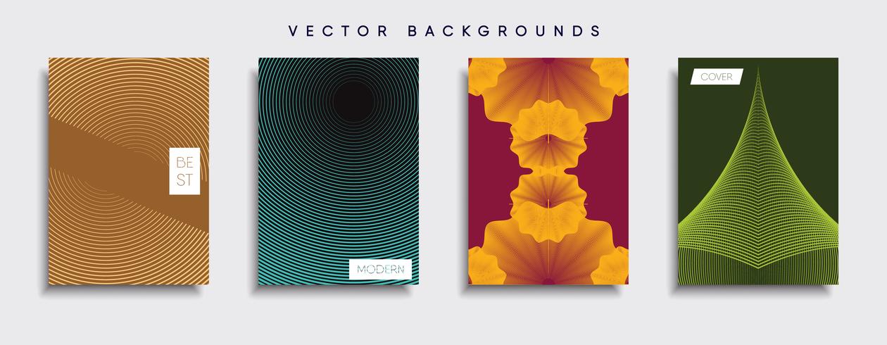 Minimale Vector-Cover-Designs. Zukünftige Plakatschablone. vektor